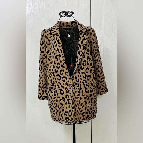 🟢 J. Crew Leopard Print 3/4 Sleeve Cardigan - Picture 13 of 13